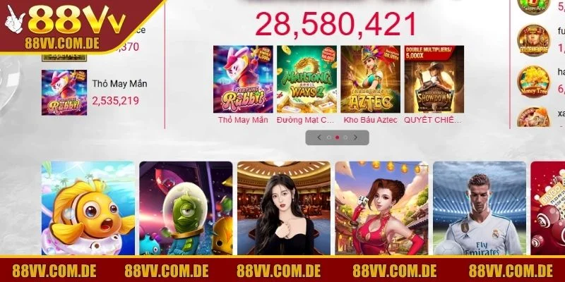 Truy cập ngay vào kho game đa dạng sau khi đăng nhập